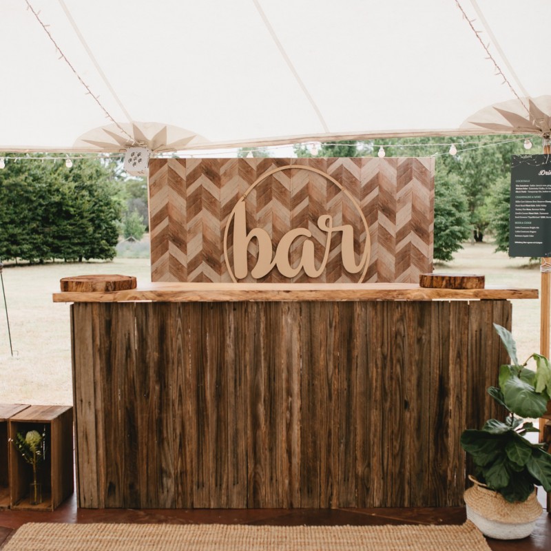 Bar - Rustic Bar with Timber Top - Image #2